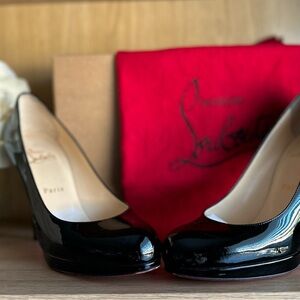 Christian Louboutin Black Patent Leather Heels